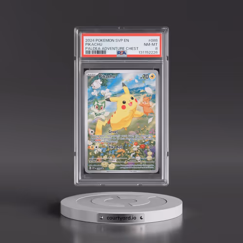 2024 Pokémon Svp EN-SV Black Star Promo #088 Pikachu - Paldea Adventure Chest (PSA 8 NM-MT)