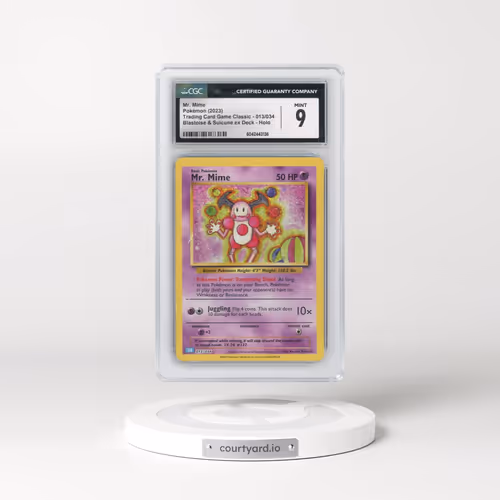 2023 Pokémon Clb-Trading Card Game Classic Blastoise & Suicune EX Deck #013 Mr. Mime (CGC 9 MINT)
