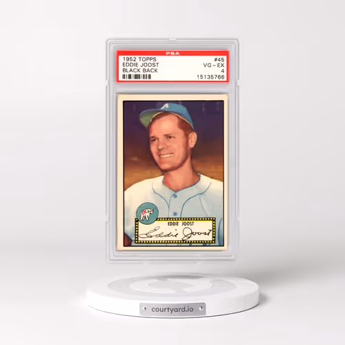 1952 Topps #45 Eddie Joost - Black Back (PSA 4 VG-EX)