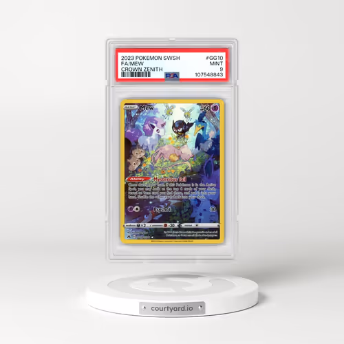 2023 Pokémon Sword and Shield Crown Zenith #GG10 Mew - Full Art (PSA 9 MINT)