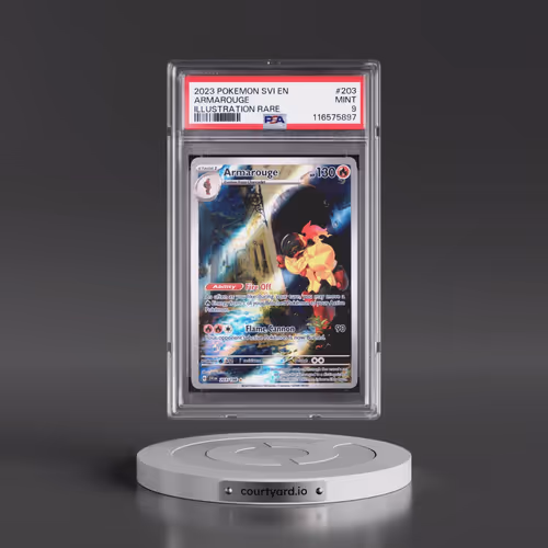 2023 Pokémon Svi EN-Scarlet & Violet #203 Armarouge - Illustration Rare (PSA 9 MINT)