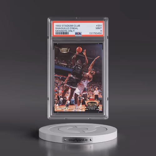1992 Stadium Club #201 Shaquille O'Neal - Members Only (PSA 9 MINT)