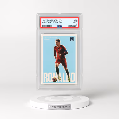 2017 Panini Nobility #98 Cristiano Ronaldo (PSA 9 MINT)