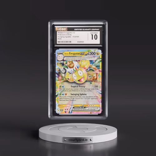 2024 Pokémon Ssp EN-Surging Sparks #133 Alolan Exeggutor EX - Holo (CGC 10 GEM MINT)