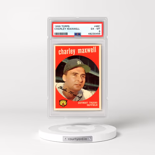 1959 Topps #481 Charley Maxwell (PSA 6 EX-MT)