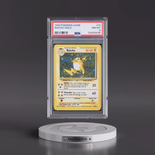 1999 Pokémon Game #14 Raichu - Holo (PSA 8 NM-MT)