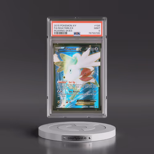 2015 Pokémon XY Roaring Skies #106 Shaymin EX - Holo Full Art (PSA 9 MINT)