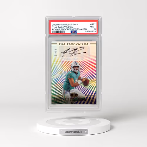 2020 Panini Illusions Rookie Endorsements Autographs #RE2 Tua Tagovailoa (PSA 9 MINT)