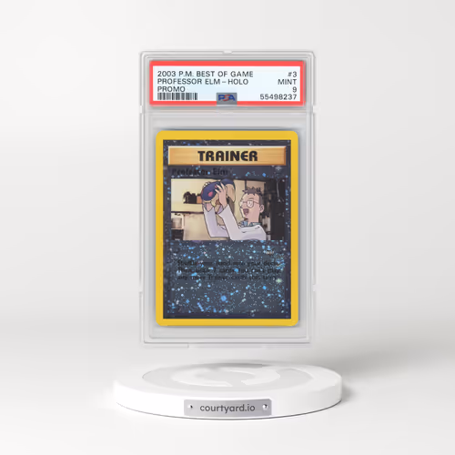2003 Pokémon Best of Game Promo #3 Professor Elm - Reverse Foil (PSA 9 MINT)