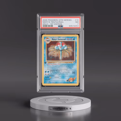 2000 Pokémon Gym Heroes #10 Misty's Tentacruel - 1st Edition Holo (PSA 7 NM)
