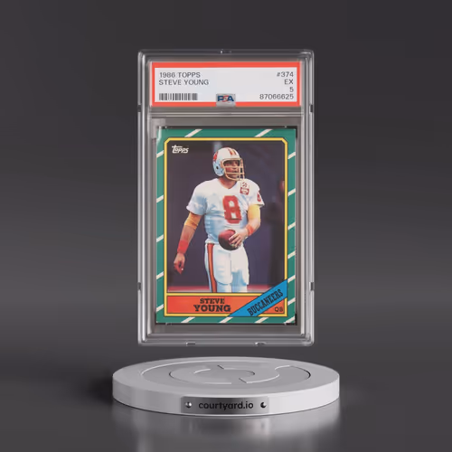 1986 Topps #374 Steve Young (PSA 5 EX)