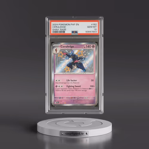2024 Pokémon Paf EN-Paldean Fates #162 Ceruledge - Shiny Rare (PSA 10 GEM MINT)