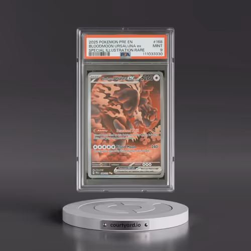 2025 Pokémon Pre EN-Prismatic Evolutions #168 Bloodmoon Ursaluna EX - Holo Special Illustration Rare