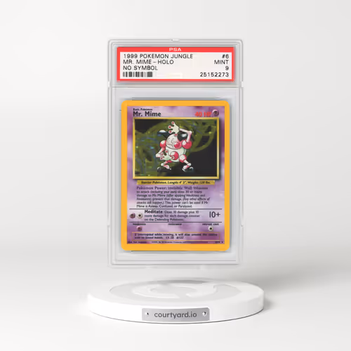 1999 Jungle #6 Mr. Mime - Holo No Set Symbol (PSA 9 MINT)