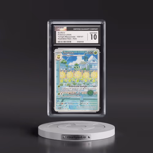2024 Twilight Masquerade - TWM EN #169/167 Sunflora - Illustration Rare Holo (CGC 10 GEM MINT)