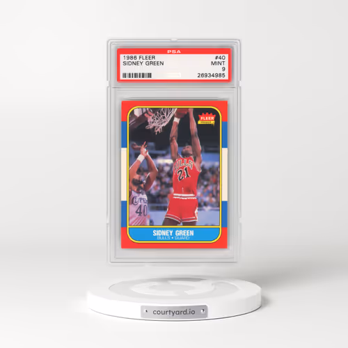 1986 Fleer #40 Sidney Green (PSA 9 MINT)