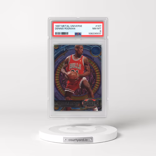 1997 Metal Universe #107 Dennis Rodman (PSA 8 NM-MT)