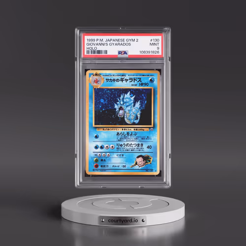 1999 Pokémon Gym 2 #130 Giovanni's Gyarados - Holo (PSA 9 MINT)