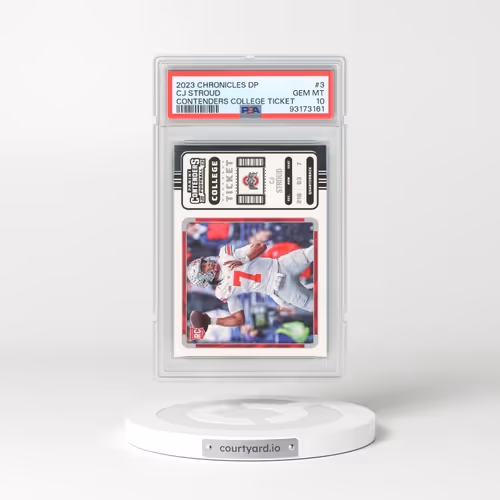 2023 Panini Chronicles Draft Picks Contenders College Ticket #3 CJ Stroud (PSA 10 GEM MINT)