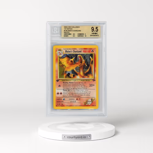 2000 Gym Challenge #2 Blaine's Charizard - 1st Edition Holo (BGS 9.5 GEM MINT)