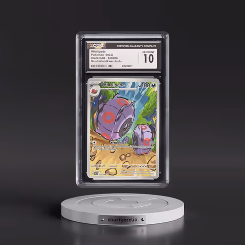 2025 Pokémon Blk EN-Black Bolt #133 Whirlipede - Illustration Rare (CGC 10 GEM MINT)