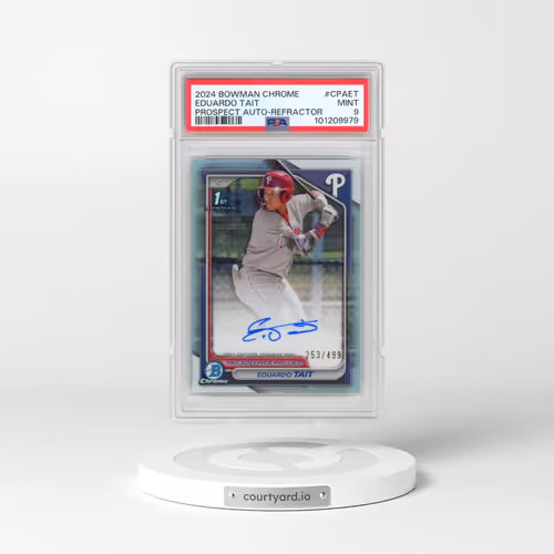 2024 Bowman Chrome Prospect Autographs #CPAET Eduardo Tait - Refractor (PSA 9 MINT)