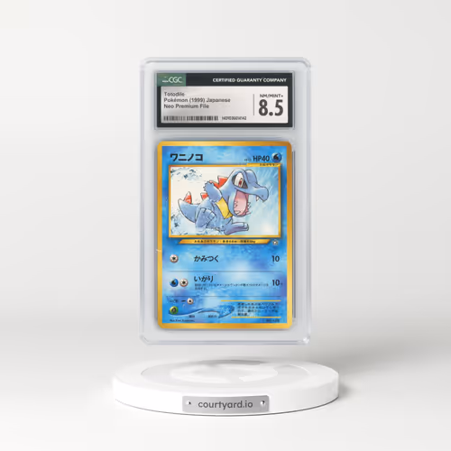 1999 Neo Premium File #158 Totodile - No Rarity (CGC 8.5 NM-MT+)