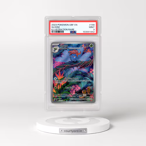 2023 Pokémon Obf EN-Obsidian Flames #198 Gloom - Illustration Rare (PSA 9 MINT)