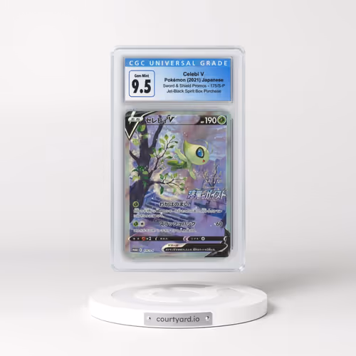 2019 Sword & Shield Promos #175/S-P Celebi V - Holo Jet-Black Spirit Box Purchase (CGC 10 GEM MINT)