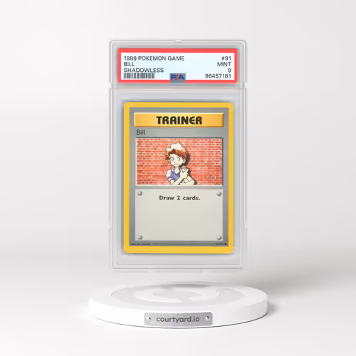 1999 Pokémon Game #91 Bill - Shadowless (PSA 9 MINT)