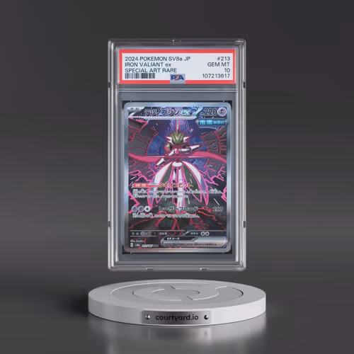 2024 Pokémon Sv8a-Terastal Fest EX #213 Iron Valiant EX - Holo Special Art Rare (PSA 10 GEM MINT)