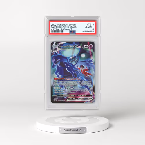 2022 Pokémon Sword & Shield Astral Radiance #TG18 Shadow Rider Calyrex Vmax - Full Art (PSA 10 GEM MINT)