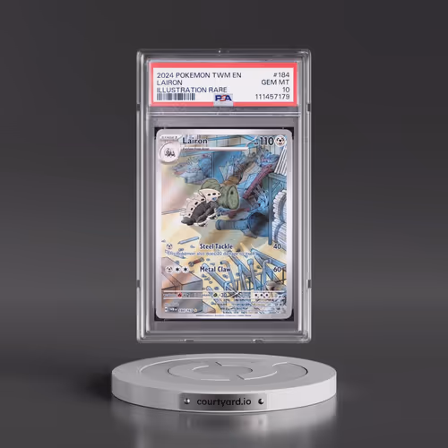 2024 Pokémon Twm EN-Twilight Masquerade #184 Lairon - Illustration Rare (PSA 10 GEM MINT)