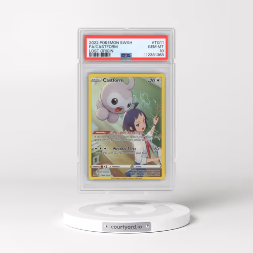 2022 Pokémon Sword & Shield Lost Origin #TG11 Castform - Full Art (PSA 10 GEM MINT)