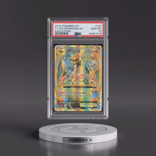 2016 Pokémon XY Evolutions #101 M Charizard EX - Holo Full Art (PSA 10 GEM MINT)