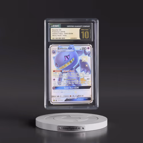 2019 Hidden Fates #SV61/SV94 Banette GX - Shiny Rare Holo (CGC 10 PRISTINE)