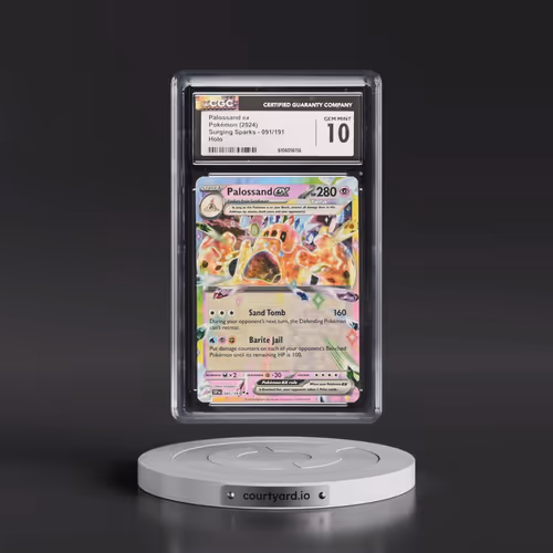 2024 Pokémon Ssp EN-Surging Sparks #091 Palossand EX - Holo (CGC 10 GEM MINT)