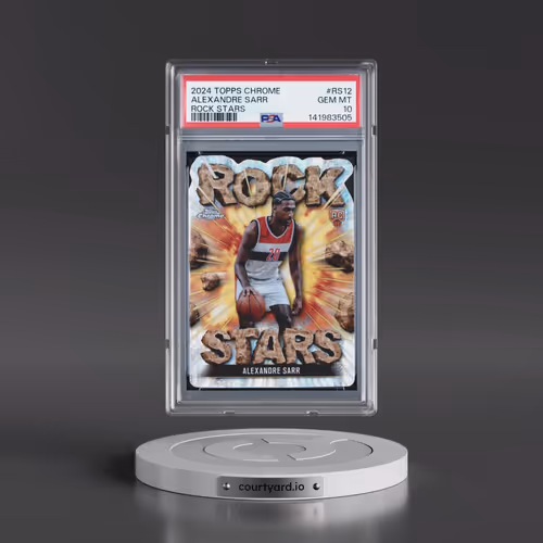 2024 Topps Chrome Rock Stars #RS12 Alexandre Sarr (PSA 10 GEM MINT)