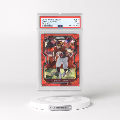 2020 Panini Prizm #383 Chase Young - Red Ice (PSA 9 MINT)