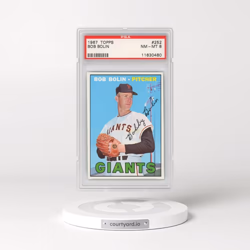 1967 Topps #252 Bob Bolin (PSA 8 NM-MT)