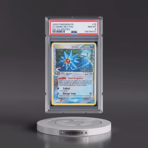 2005 Pokémon EX Delta Species #15 Starmie - Reverse Foil (PSA 8 NM-MT)