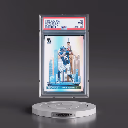 2024 Panini Donruss Downtown! #15 Rome Odunze (PSA 9 MINT)