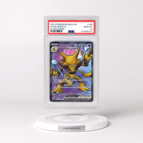 2023 Pokémon Mew EN-151 #188 Alakazam EX - Holo Ultra Rare (PSA 10 GEM MINT)