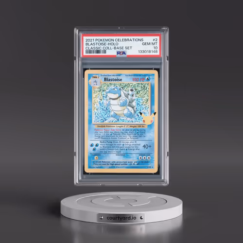 2021 Pokémon Celebrations Classic Collection #2 Blastoise - Holo (PSA 10 GEM MINT)