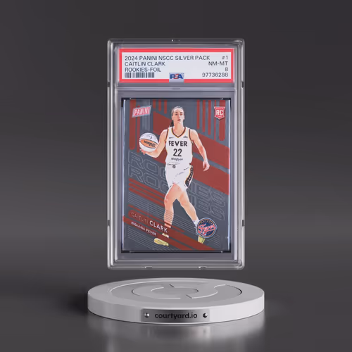 2024 Panini National Sports Collectors Convention Rookies #1 Caitlin Clark - Foil (PSA 8 NM-MT)