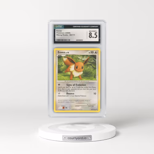 2009 Rising Rivals #59/111 Eevee (CGC 8.5 NM-MT+)