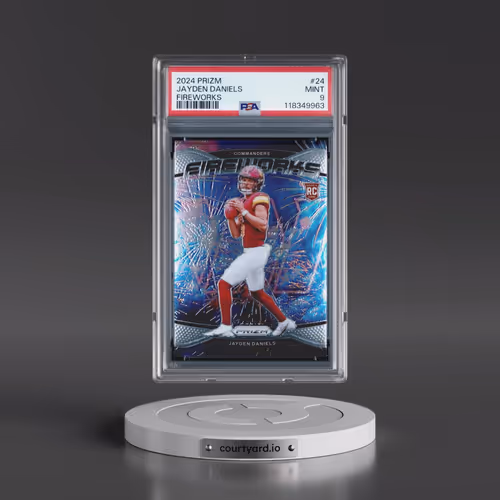 2024 Panini Prizm Fireworks #24 Jayden Daniels (PSA 9 MINT)