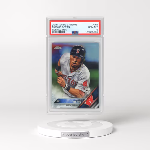 2016 Topps Chrome #161 Mookie Betts - Refractor (PSA 10 GEM MINT)