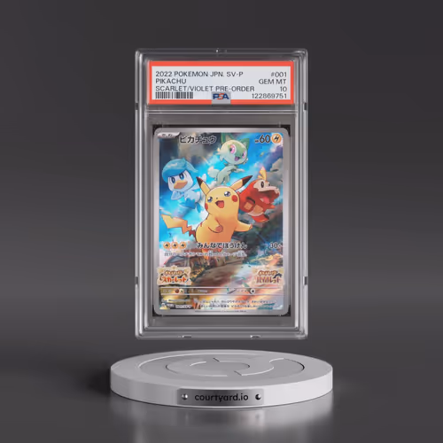 2022 Pokémon SV Promo #001 Pikachu - Scarlet & Violet Pre-Order (PSA 10 GEM MINT)