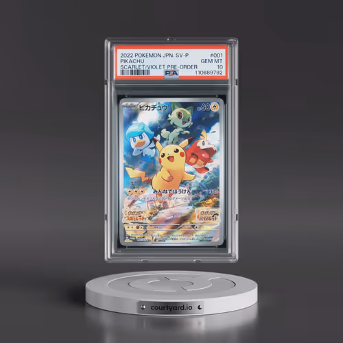 2022 Pokémon SV Promo #001 Pikachu - Scarlet & Violet Pre-Order (PSA 10 GEM MINT)